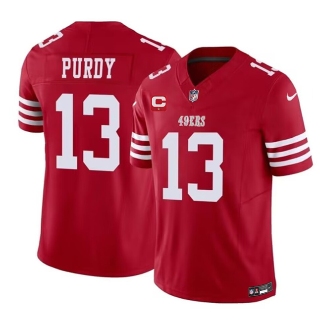 Men's San Francisco 49ers #13 Brock Purdy Red 2023 F.U.S.E. With 1-Star C Patch Vapor Untouchable Limited Football Stitched Jersey